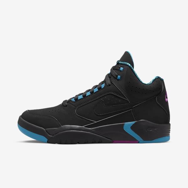 Nike Air Flight Lite Mid Miesten Tennarit Mustat Turkoosi Punainen Violetit Mustat | NK390VWD