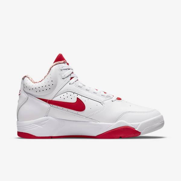 Nike Air Flight Lite Mid Miesten Tennarit Valkoinen Punainen | NK701XSQ