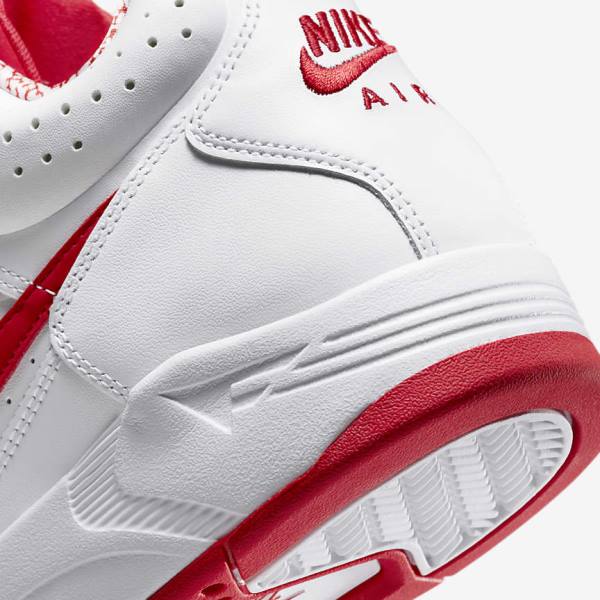 Nike Air Flight Lite Mid Miesten Tennarit Valkoinen Punainen | NK701XSQ