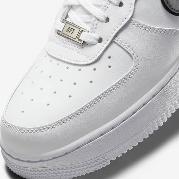 Nike Air Force 1 07 Essential Naisten Tennarit Valkoinen Mustat Metal Hopea | NK134FPM