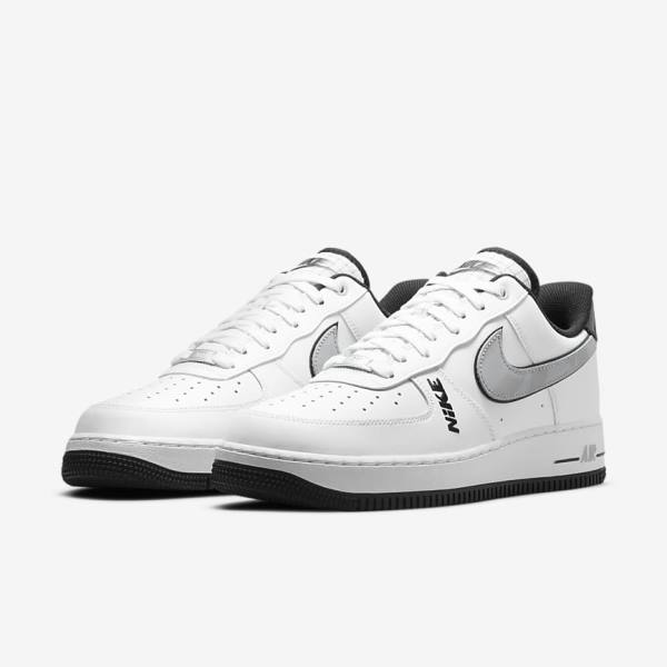 Nike Air Force 1 07 LV8 Miesten Tennarit Valkoinen Mustat Harmaat Valkoinen | NK369PAY