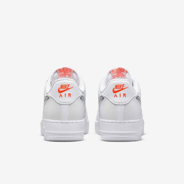 Nike Air Force 1 07 Miesten Tennarit Valkoinen Oranssi Platina Mustat | NK493IMW