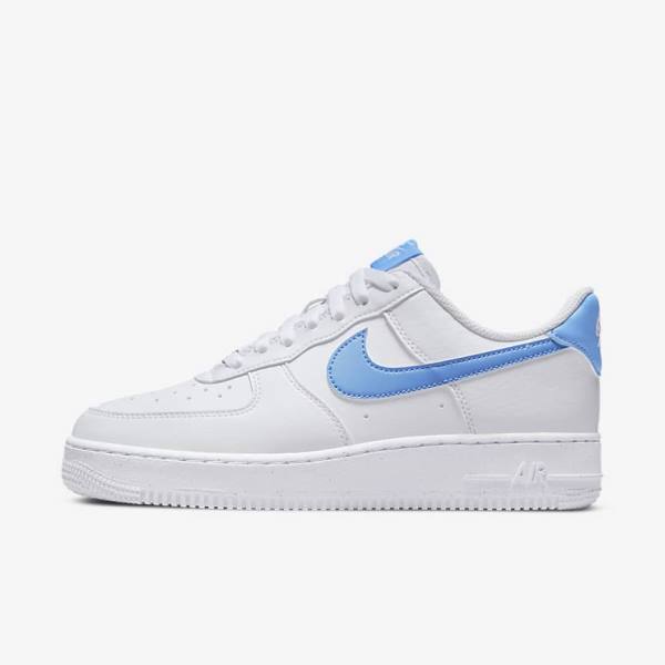 Nike Air Force 1 07 Next Nature Naisten Tennarit Valkoinen Metal Hopea Sininen | NK703RKC