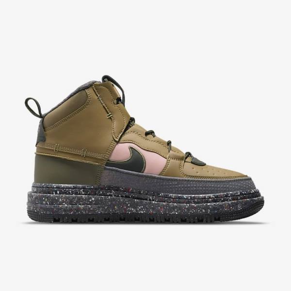 Nike Air Force 1 Boot Miesten Tennarit Ruskea Oliivinvihreä Pinkki | NK425HBC