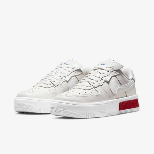 Nike Air Force 1 Fontanka Naisten Tennarit Valkoinen Punainen | NK149PYD