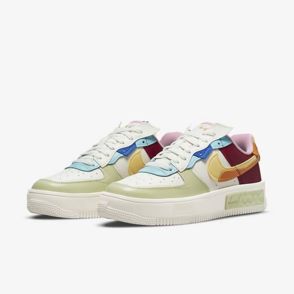 Nike Air Force 1 Fontanka Naisten Tennarit Viininpunainen Kultaiset | NK509NAW