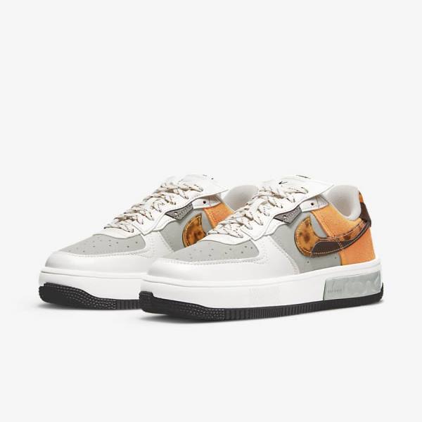 Nike Air Force 1 Fontanka Naisten Tennarit Ruskea Vaaleanbeige Keltainen | NK631GSA