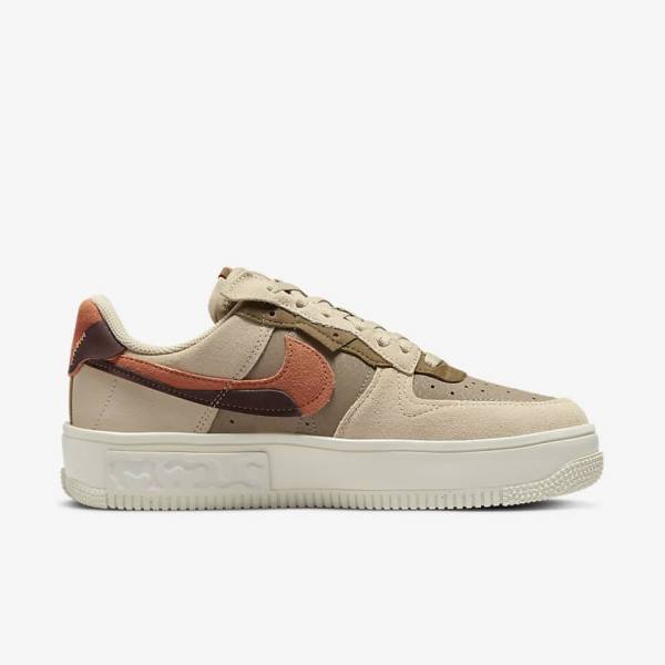 Nike Air Force 1 Fontanka Naisten Tennarit Viininpunainen Khaki | NK746BTR