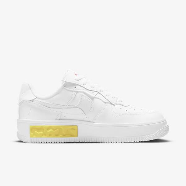 Nike Air Force 1 Fontanka Naisten Tennarit Valkoinen Keltainen Valkoinen | NK789VOY