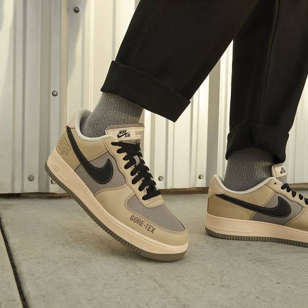 Nike Air Force 1 GTX Miesten Tennarit Khaki Valkoinen Mustat | NK436WMC