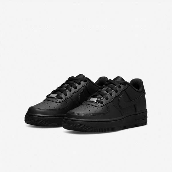 Nike Air Force 1 LE Older Lasten Tennarit Mustat | NK598WEK