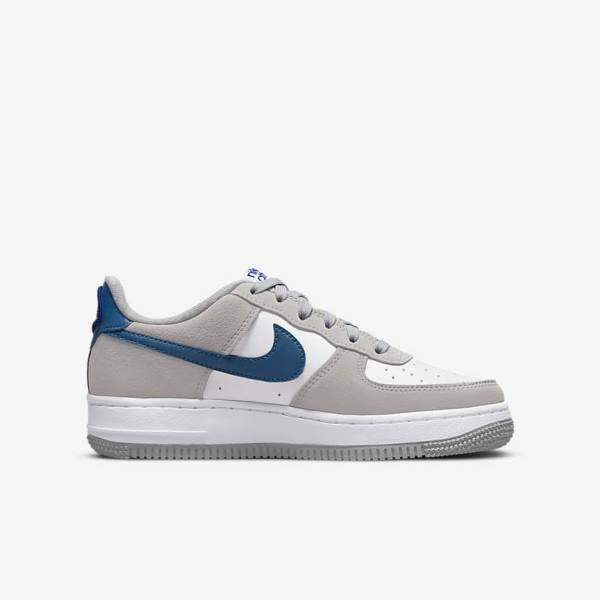 Nike Air Force 1 LV8 Older Lasten Tennarit Vaaleanharmaat Valkoinen Vaaleanharmaat | NK506NLE