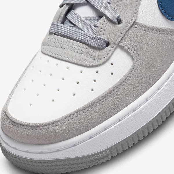 Nike Air Force 1 LV8 Older Lasten Tennarit Vaaleanharmaat Valkoinen Vaaleanharmaat | NK506NLE