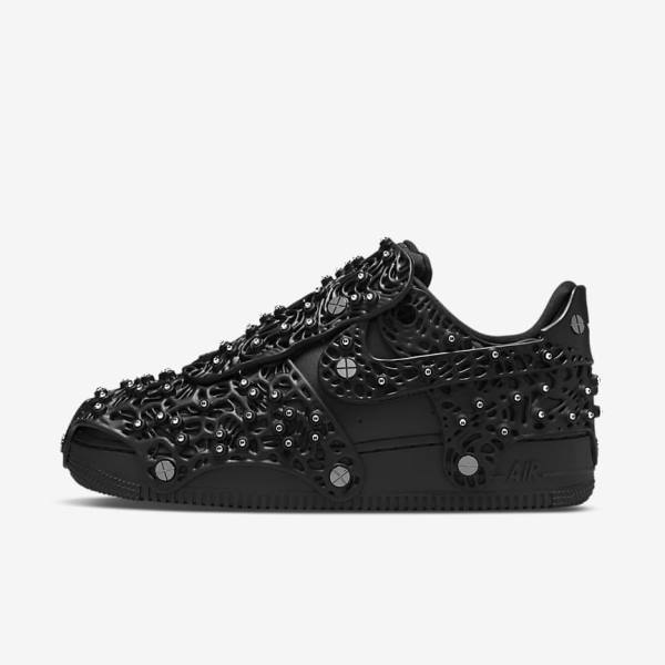 Nike Air Force 1 LXX x Swarovski Naisten Tennarit Mustat Metal Hopea Mustat | NK276IZU