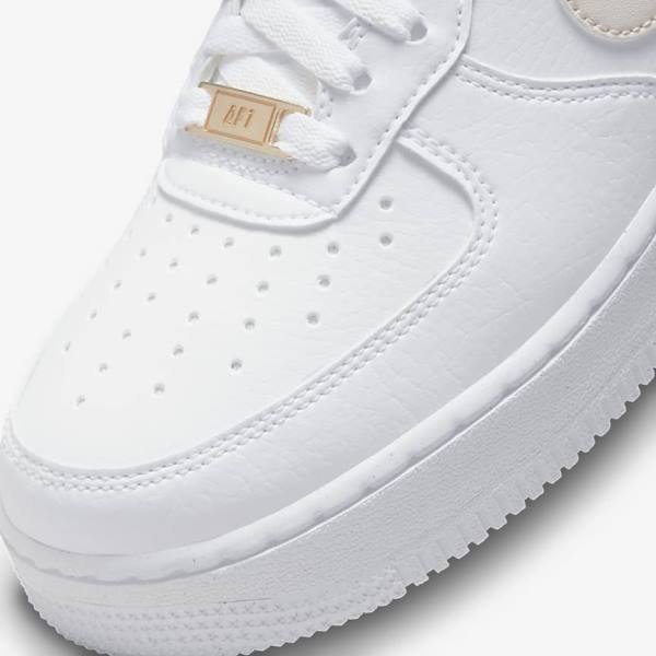 Nike Air Force 1 Miesten Tennarit Valkoinen Vihreä Metal Hopea Punainen | NK376GBY