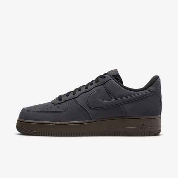 Nike Air Force 1 Miesten Tennarit Valkoinen Tummansuklaa | NK591DQX