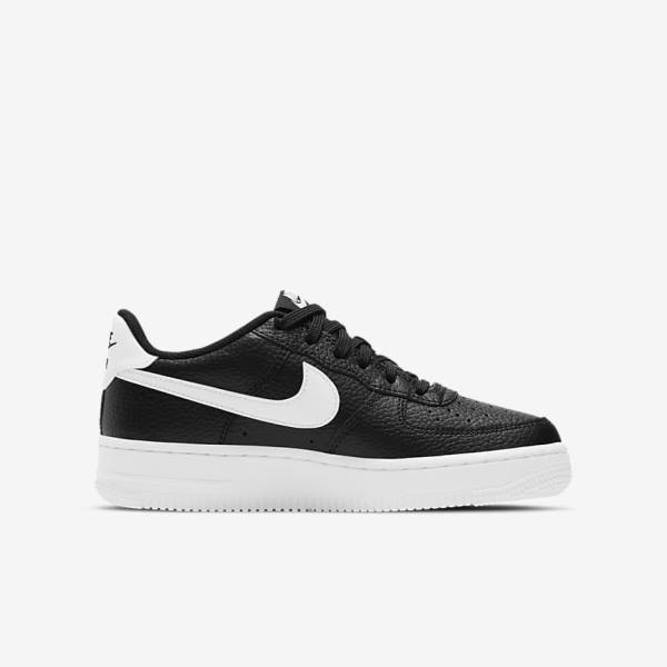 Nike Air Force 1 Older Lasten Tennarit Mustat Valkoinen | NK803DJE