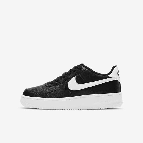 Nike Air Force 1 Older Lasten Tennarit Mustat Valkoinen | NK803DJE