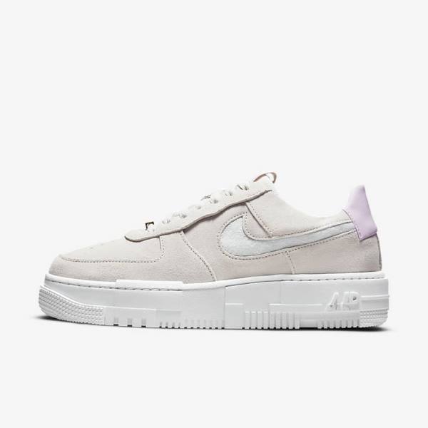 Nike Air Force 1 Pixel Naisten Tennarit Valkoinen Vaaleanbeige Pinkki | NK340FVU