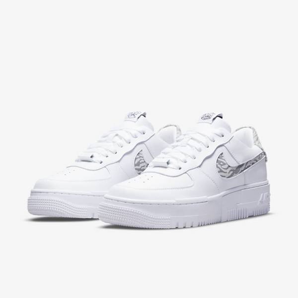 Nike Air Force 1 Pixel SE Naisten Tennarit Valkoinen Harmaat Valkoinen | NK761HTV