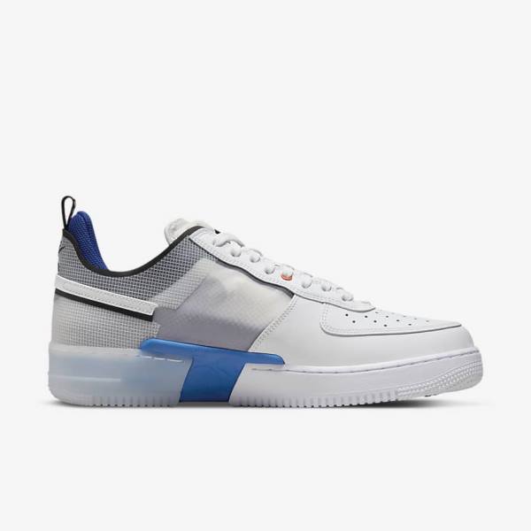 Nike Air Force 1 React Miesten Tennarit Valkoinen Vaaleansininen Kuninkaallinen Sininen Sininen Valkoine | NK261UYR