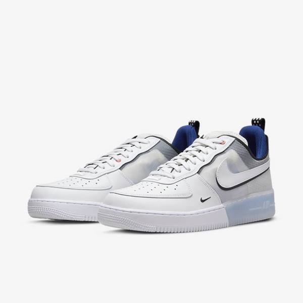 Nike Air Force 1 React Miesten Tennarit Valkoinen Vaaleansininen Kuninkaallinen Sininen Sininen Valkoine | NK261UYR