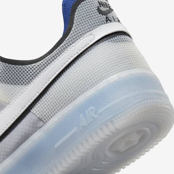 Nike Air Force 1 React Miesten Tennarit Valkoinen Vaaleansininen Kuninkaallinen Sininen Sininen Valkoine | NK261UYR