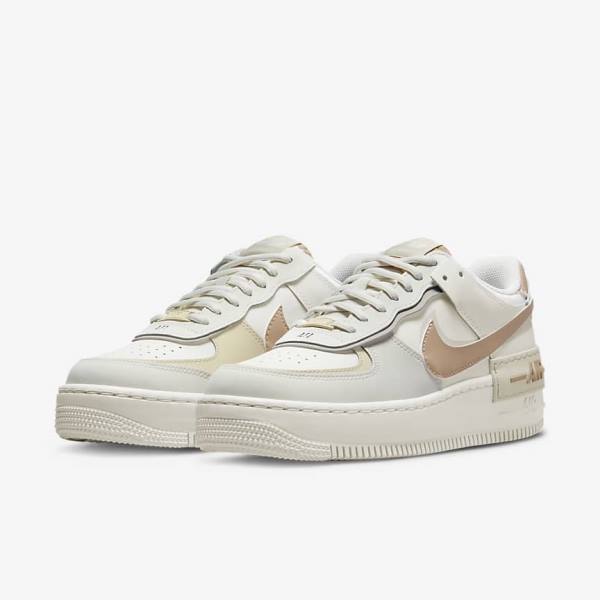 Nike Air Force 1 Shadow Naisten Tennarit Khaki Vaaleanbeige | NK261MAR