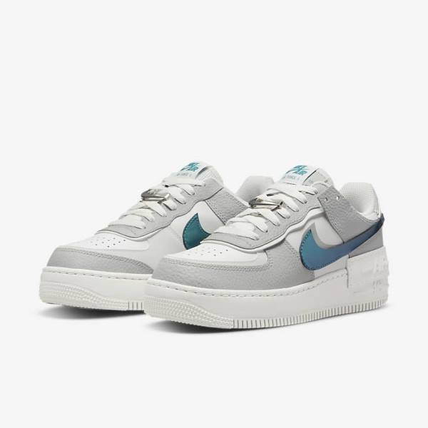 Nike Air Force 1 Shadow Naisten Tennarit Valkoinen Harmaat Valkoinen | NK314HCT