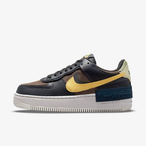 Nike Air Force 1 Shadow Naisten Tennarit Vihreä Valkoinen Kultaiset | NK561BXQ