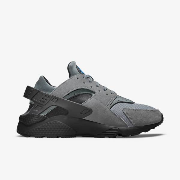 Nike Air Huarache Miesten Tennarit Harmaat Vaaleansininen Mustat Metal Hopea | NK194UVR