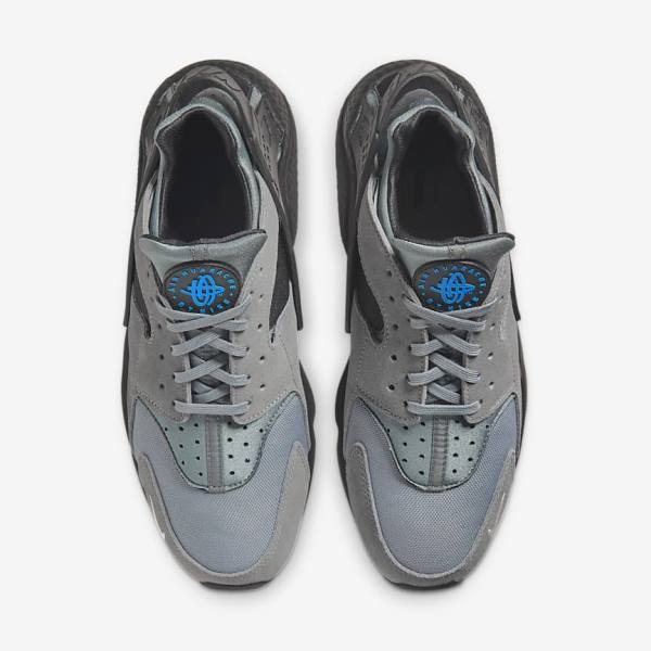 Nike Air Huarache Miesten Tennarit Harmaat Vaaleansininen Mustat Metal Hopea | NK194UVR