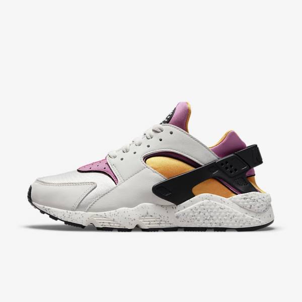 Nike Air Huarache Miesten Tennarit Vaaleanbeige Kultaiset Mustat Pinkki | NK870HVB