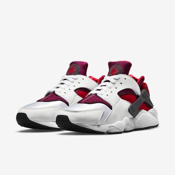 Nike Air Huarache Miesten Tennarit Valkoinen Punainen Mustat Punainen | NK831STR