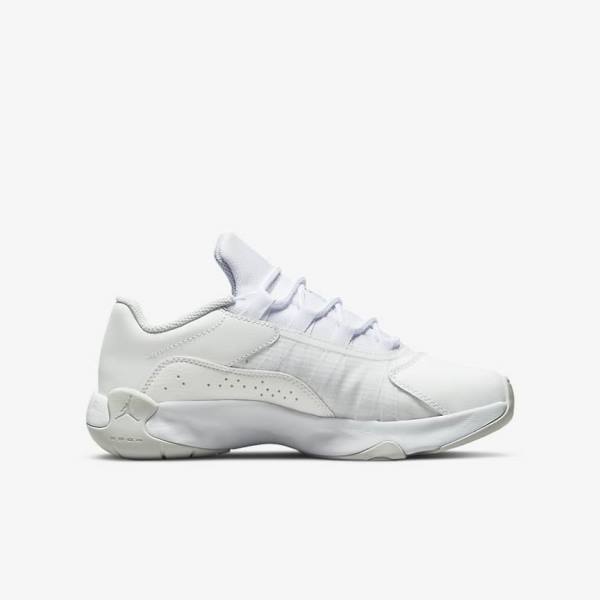 Nike Air Jordan 11 CMFT Low Older Lasten Tennarit Valkoinen Platina | NK180LXZ