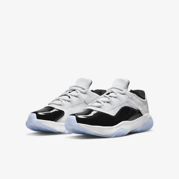 Nike Air Jordan 11 CMFT Low Older Lasten Jordan Kengät Valkoinen Mustat | NK780EAG