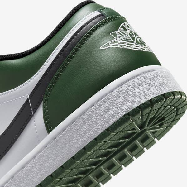 Nike Air Jordan 1 Low Miesten Tennarit Vihreä Valkoinen Mustat | NK491ELF