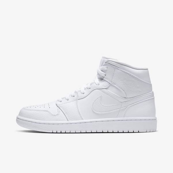 Nike Air Jordan 1 Mid Miesten Jordan Kengät Valkoinen | NK604BGH