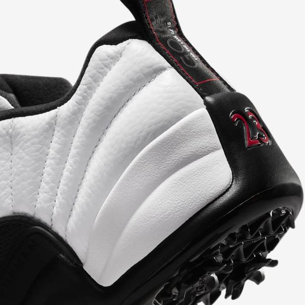 Nike Air Jordan XII Low Miesten Golfkengät Valkoinen Metal Kultaiset Mustat | NK623HNP