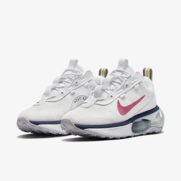 Nike Air Max 2021 Naisten Tennarit Valkoinen Sininen Platina Pinkki | NK571NFC