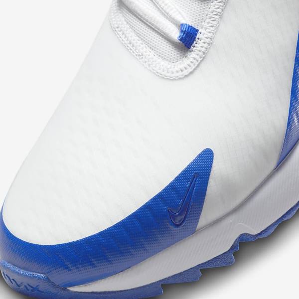 Nike Air Max 270 G Miesten Golfkengät Valkoinen Sininen Platina Mustat | NK507ILQ