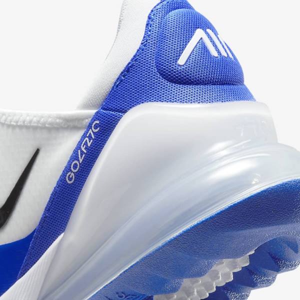 Nike Air Max 270 G Miesten Golfkengät Valkoinen Sininen Platina Mustat | NK507ILQ