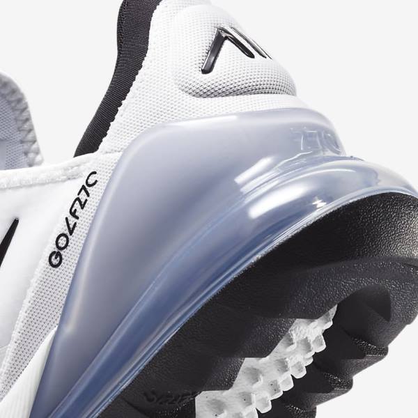 Nike Air Max 270 G Naisten Golfkengät Valkoinen Platina Mustat | NK820SJH