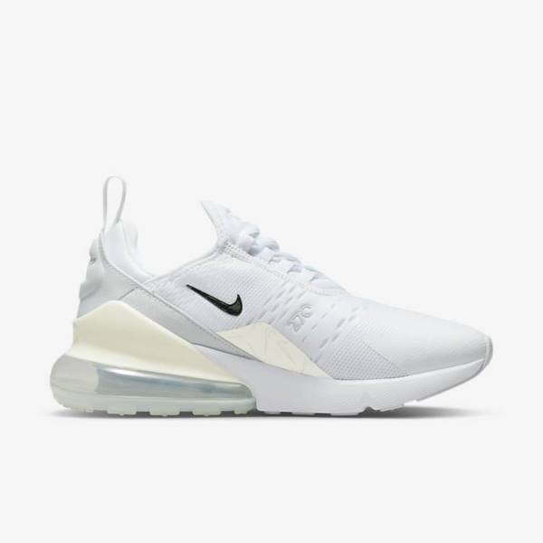 Nike Air Max 270 Naisten Tennarit Valkoinen Platina Metal Hopea | NK206GRM