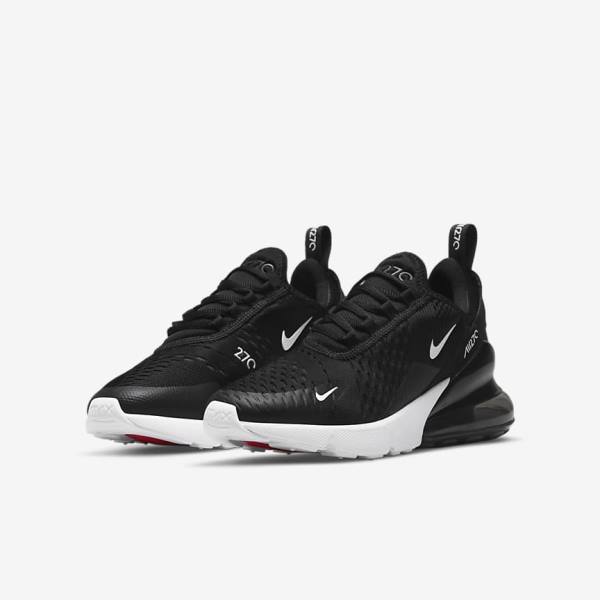 Nike Air Max 270 Older Lasten Tennarit Mustat Tummanharmaat Valkoinen | NK756ZBC