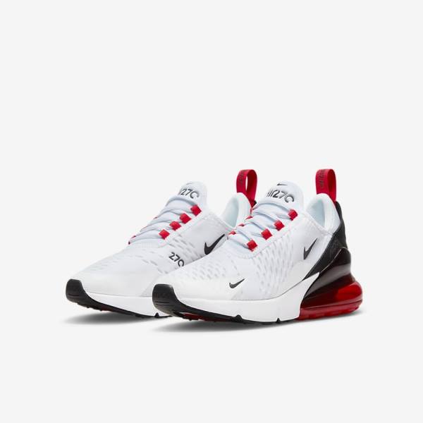 Nike Air Max 270 Older Lasten Tennarit Valkoinen Mustat Punainen Harmaat | NK803KXZ