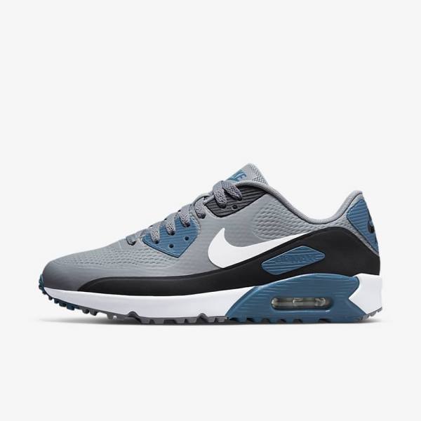 Nike Air Max 90 G Miesten Golfkengät Harmaat Mustat Valkoinen | NK594QKI