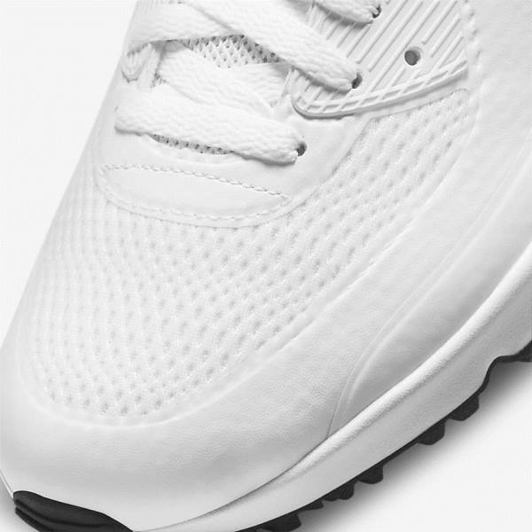 Nike Air Max 90 G Miesten Golfkengät Valkoinen Mustat | NK982OPG