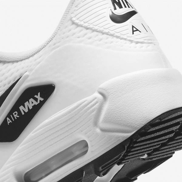 Nike Air Max 90 G Miesten Golfkengät Valkoinen Mustat | NK982OPG