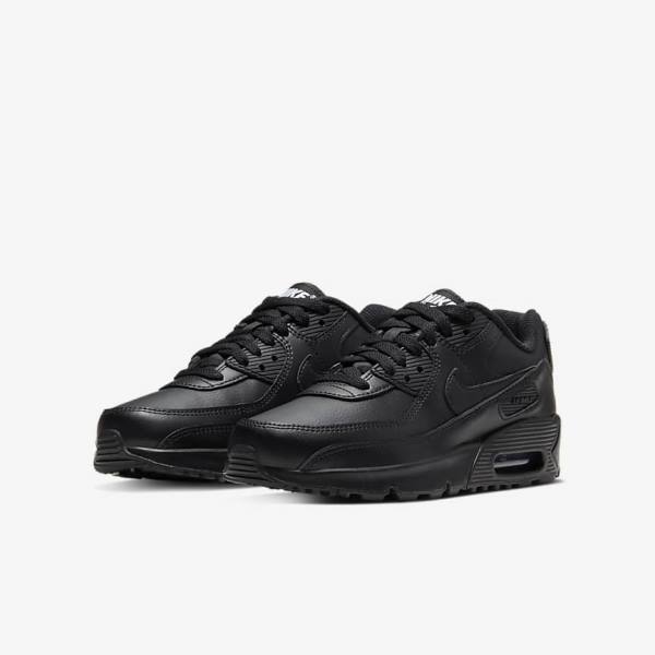 Nike Air Max 90 LTR Older Lasten Tennarit Mustat Valkoinen | NK704OKN